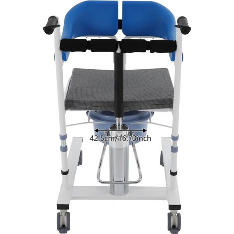 Patientenstuhl, höhenverstellbar, robuste Ausführung, blau (1/2)