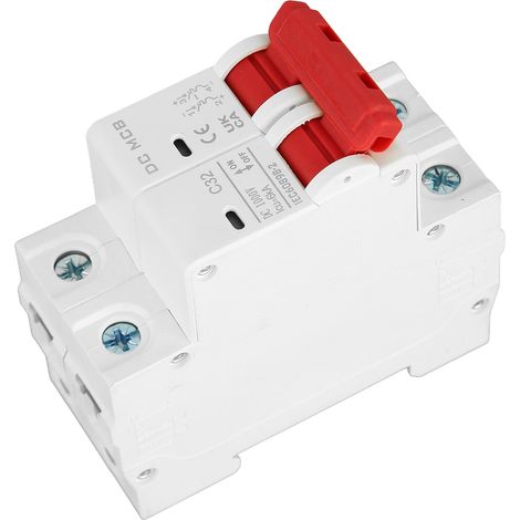 Miniatur-Gleichstrom-Leistungsschalter 2-polig, 32 A, DIN-Schienenmontage, 1000 V, 6000 A Abschaltvermögen für Photovoltaik-Solaranlagen DZ47s 63Z C32 (1/5)