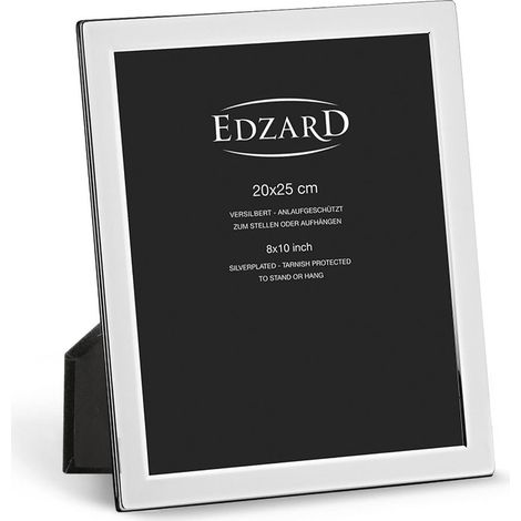 Cadre Photo 20 x 25 cm Argenté Brillant Anti-Ternissement avec 2 Attaches - PANGIVO (1/5)