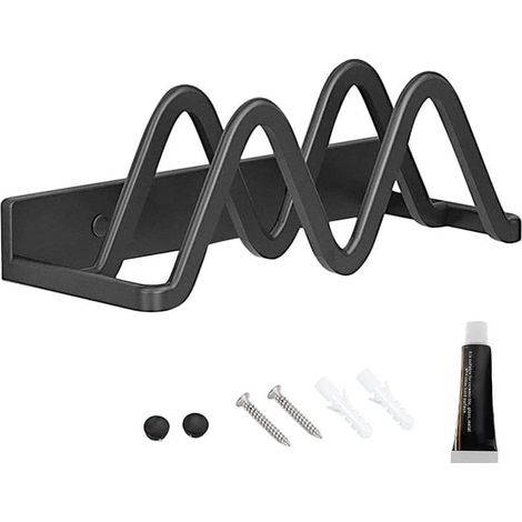 support pour couvercles de casseroles-Planche à découper murale pour cuisine 230 x 100 x 35Millimètres, noir