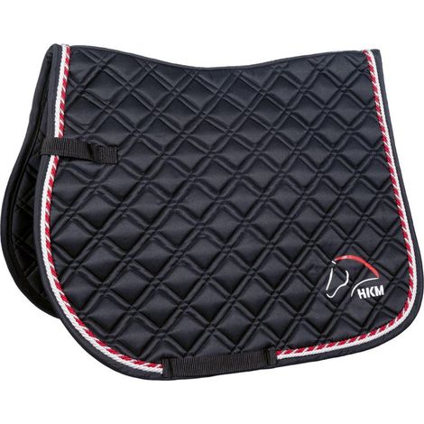 Dressage, Noir 9100: Tapis de selle rectangulaire ou de dressage HKM modèle (1/5)