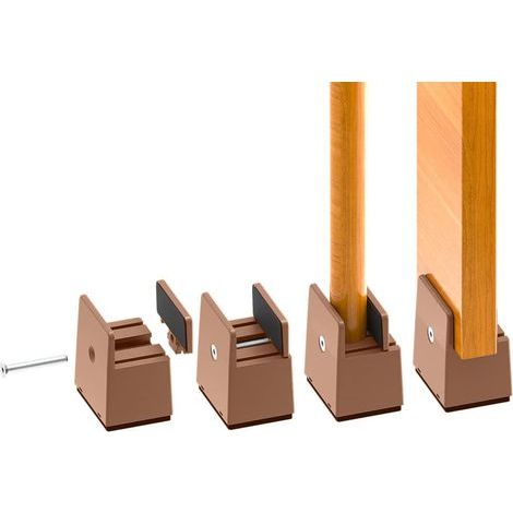 cm verstellbare Bettbeinerhöhung, robust, für Bettbeine mit einer Dicke von 0 bis 3,8 cm, Betthöhe, Sofa, Schreibtisch, Kleiderschrank, Tragkraft 2000 kg. (1/5)