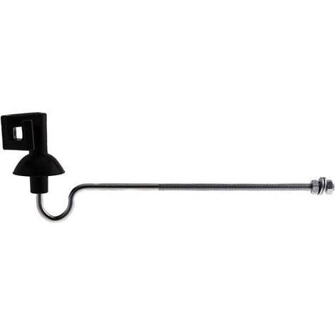 Gallagher isolateur d'espacement professionnel avec boulon pour corde et fil pour poteaux en bois ou en béton paquet de 10 pièces (1/4)