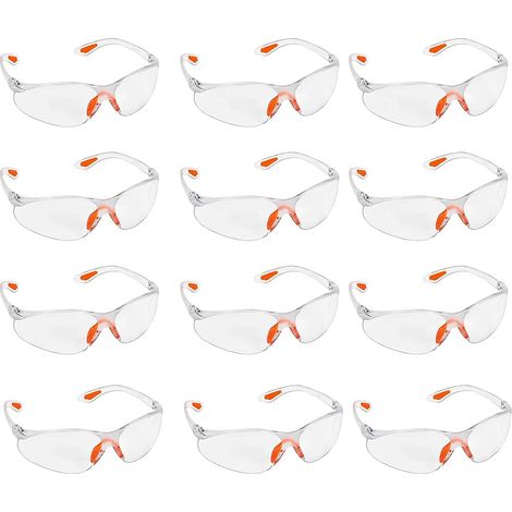 1 Paire Lunettes De Protection Travail, Verres Transparents, Protection Latérale, Bricolage Et Loisirs (1/5)