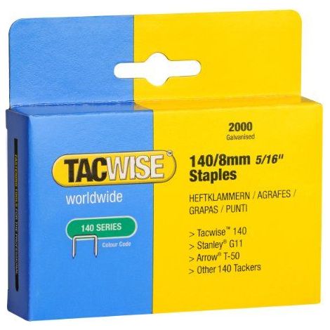 Tacwise Pack de 2000 agrafes Type 140 8 mm (1/2)