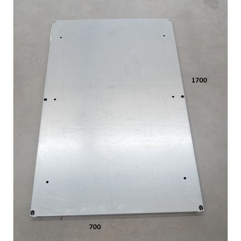 Platine métallique pleine 1700x700mm acier galvanisé pour coffret 1800x800mm PLOMBIERES
