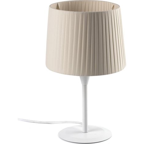 SAMBA Lámpara sobremesa blanca/encintada beige 64310-38 (1/3)