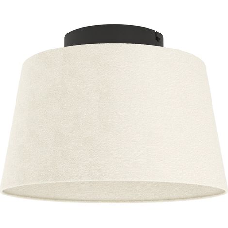 Luminaire plafonnier, lampe de plafond en tissu bouclé (1/4)