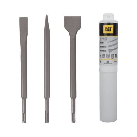 Set 3 scalpelli sds plus da 20 a 40mm piatto, largo e punta Caterpillar da03903