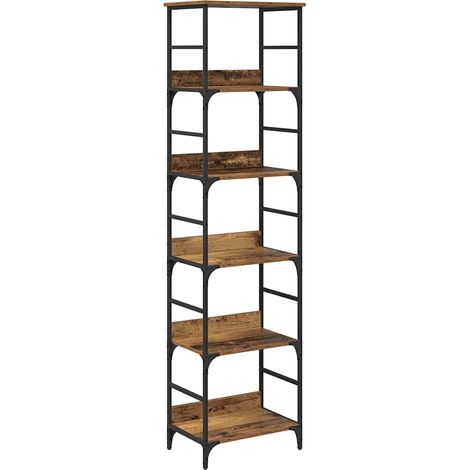 Bookshelf Old Wood 50x33x188.5cm Engineered Wood vidaXL (1/5)
