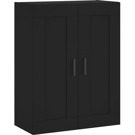 Maison Exclusive - Mobile a Parete Nero 69,5x34,90 cm in Legno Multistrato (1/5)