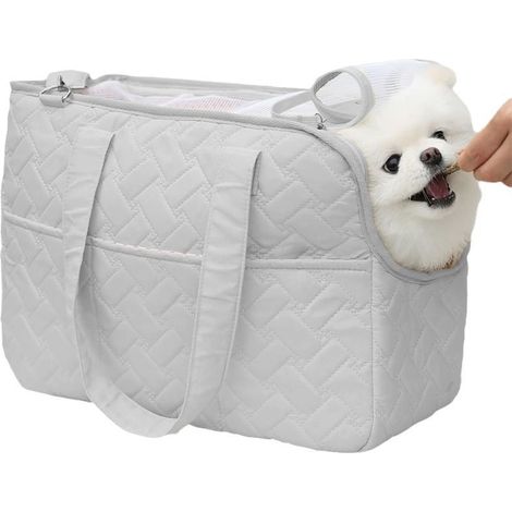 sac portable sport voyage pour chats et chiens, à main bandoulière fenêtre en filet respirant permet (1/5)