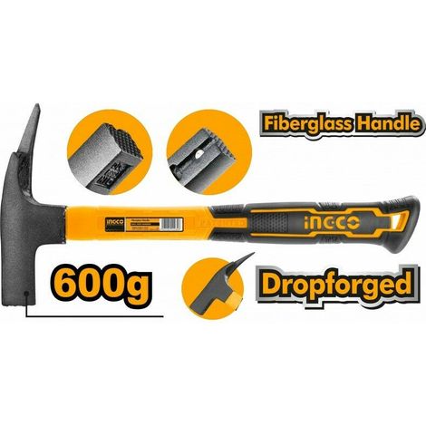 Ingco HRH60028 Martello da carpentiere 600 gr Con artiglio curvo tirachiodi spazi stretti