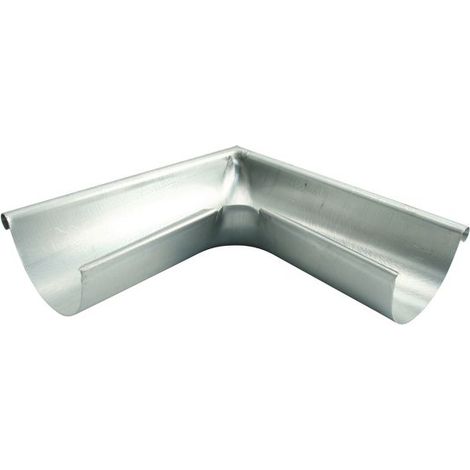 Marley Rinnenwinkel NW 125 mm, Außenecke, 90°, halbrund, titan-zink Halbrunde Dachrinnen verzinkt