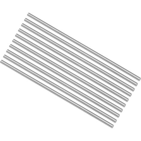 Outil de Tournage HSS Rond Acier Tige 2.6mm Barre 100mm Longueur pour Arbre Engranage Perceuse Outil de Tour Aléseuse Tournant Miniature Essieu Cylindrique épingle 10pcs (1/4)