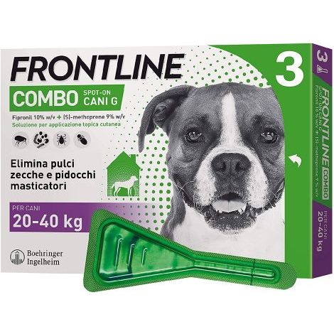 ANTIPARASSITARIO 'FRONTLINE COMBO' cani 20/40 kg - 3 pipette ml 2,68
