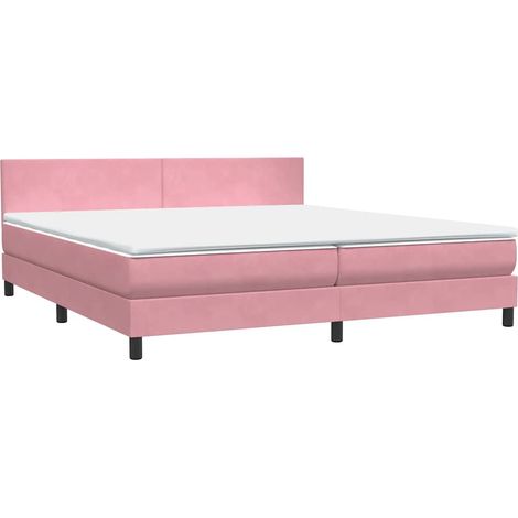 Maison Exclusive - Boxspringbett mit Matratze Rosa 180x210 cm Sam
