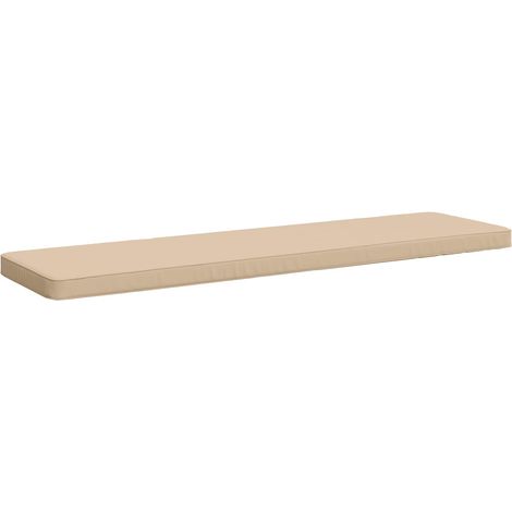 Coussin de banc 1 pièce VUGHT 100 % polyester Crème vidaXL