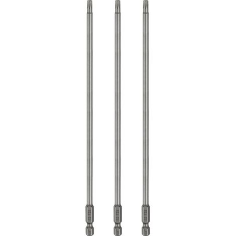 3 Pièces Embout Tournevis T25 Torx Longueur 200mm (8") Acier S2 (1/5)