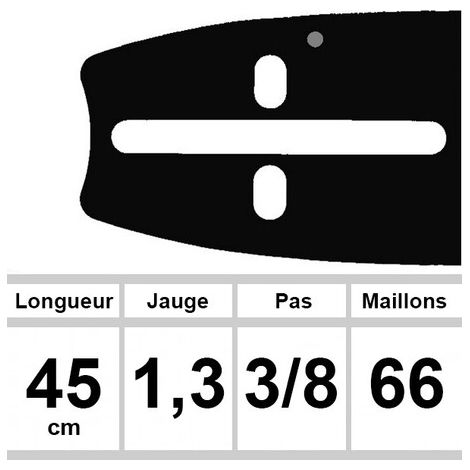 Guida OZAKI 45 cm 3/8 1,3mm
