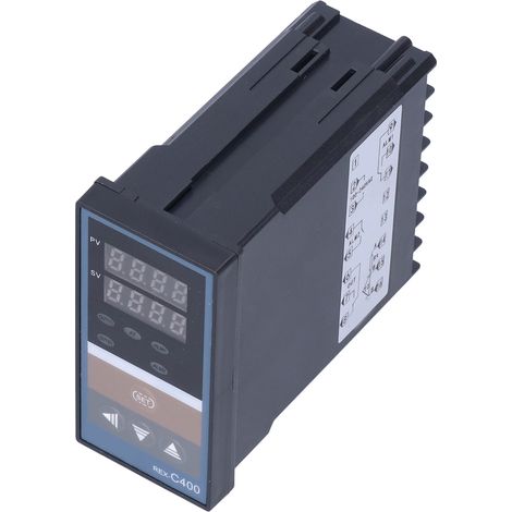 REX-C400 Intelligenter PID-Temperaturregler, automatischer Relais-Thermostat, Hochtemperaturregler, Universalspannung 100 V–240 V (1/5)