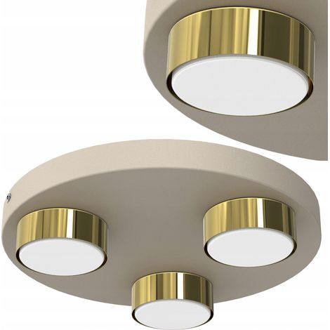 LAMPADA DA SOFFITTO LED PLAFON LOFT GX53 KASHMERE GOLD POLISH LAMPADA DECORATIVA 3 lampadine (1/4)