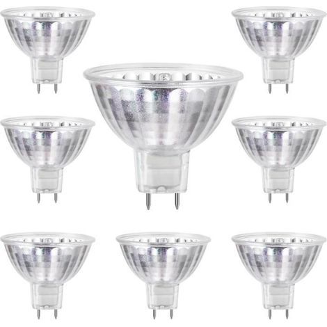 (Warmweiß) Halogenlampen - MR16 - 12V 50W - Warmweiß - Dimmbar - 8 Stück (1/4)