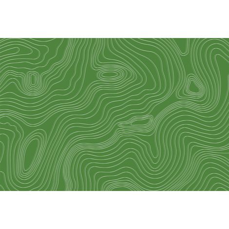 Papier peint panoramique design idéal bureau | Tapisserie panoramique salon et escaliers | Papier peint panoramique vert à motifs géométriques - 267 x 400 cm (4 pièces) (1/2)