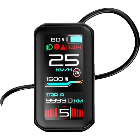 Pantalla para bicicleta eléctrica, pantalla TFT de 4 pulgadas, diseño resistente al agua, VD18MT (protocolo CAN) (1/2)