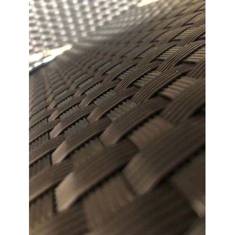 Rollo de revestimiento antideslumbrante en ratán para balcones y cercas negro Brixo 0.9x5 m (1/2)