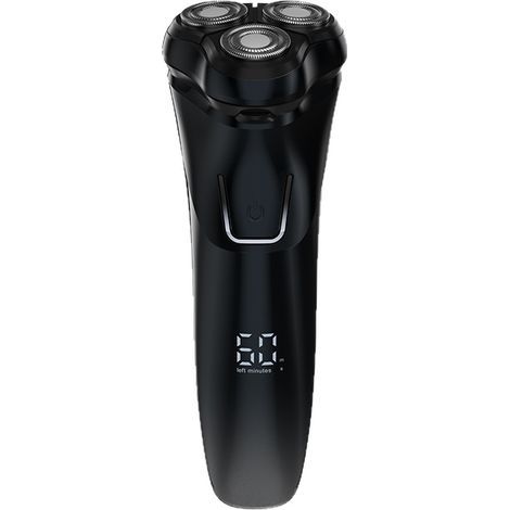 Rasoir électrique homme étanche IPX7 avec écran LCD et tête flottante 4D, idéal pour rasage à sec et humide (1/5)