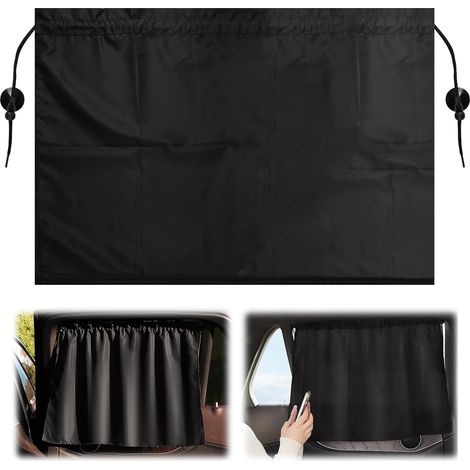 2 Pièces Pare Soleil Voiture Bébé Ventouse, 66.5x47cm Pare Soleil Voiture Arriere, Bloquer Les Rayons UV, Détachable Cache vitre Voiture pour Vitres Arrières for Camping Children Sleeping (1/5)
