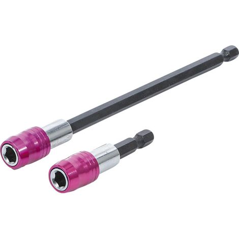PORTE-EMBOUT AUTOMATIQUE EMPREINTE SIX PANS FEMELLE 6,3MM (1/4'') 60/150MM 2 PIÈCES BGS DIY 20815 (1/4)