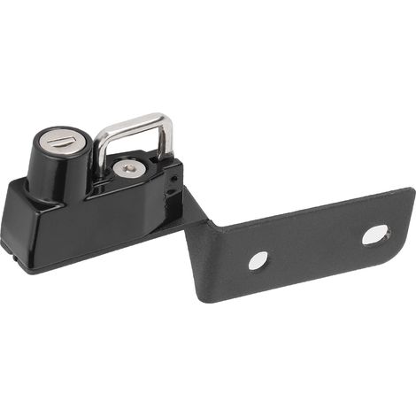 Antivol casque moto en métal, sécurité anti-vol pour scooter, accessoire de conduite avec 2 clés, cadenas robuste. (1/5)