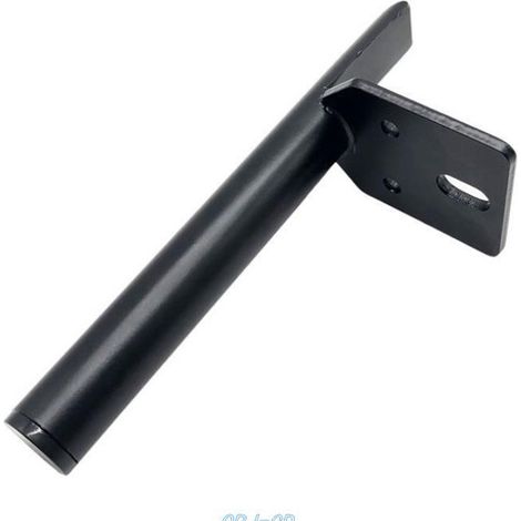 2 Gambe per mobili da 15 cm, gambe per tavolo in metallo nero, gambe per mobili fai da te, con viti, utilizzate per divani, tavolini da caffè, telai di letti e altri mobili. Oi-FRIS (1/4)