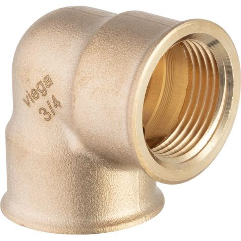Curva a 90° 3/4"-1/2" bronzo, filettatura Rp 320669 (1/3)