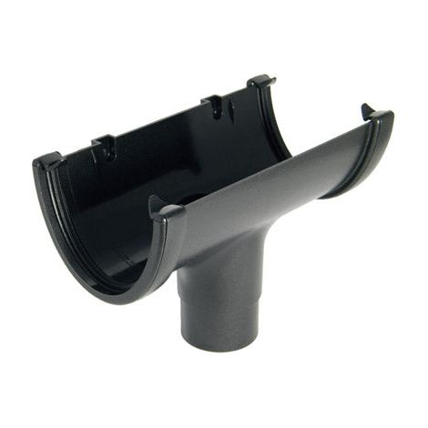 FloPlast Hi Cap Cast Iron Effect Outlet for 115mm Gutter (1/2)
