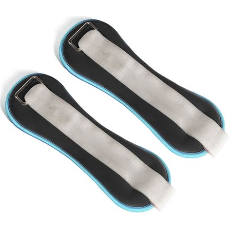 2 Poids pour Poignets et Chevilles 0.6kg, Entraînement Fitness Course à Pied Gymnastique, Sangle Discrète Noire (1/5)