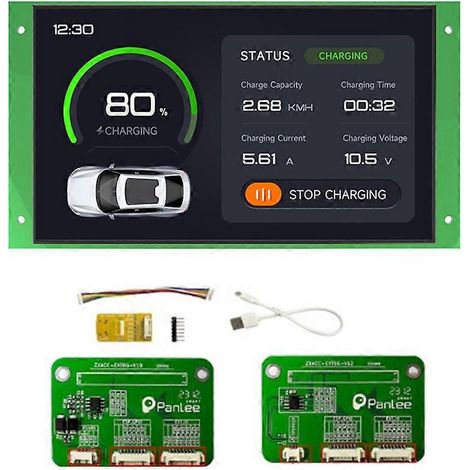 Écran tactile capacitif 7 pouces pour carte de développement ESP32-S3, résolution 800x480, kit d'outils de gravure d'écran. (1/4)