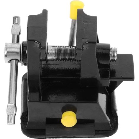 Mini Étau de Table à Ventouse Noir en Métal, Réglage Précis Fixation Légère, Dureté Accrue, pour Gravure Fine et Maintien Auxiliaire sur Machine (1/5)