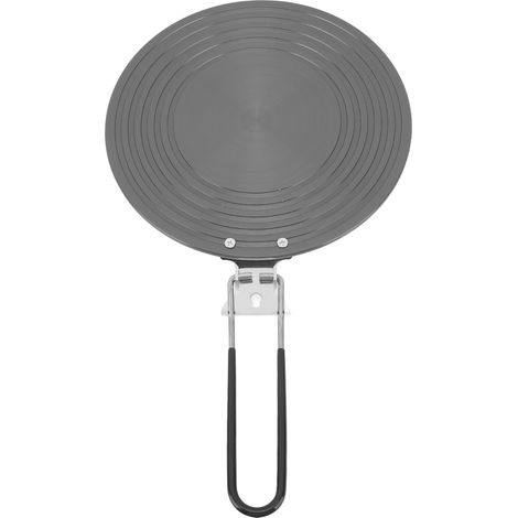 Plaque de diffusion de chaleur en alliage d'aluminium, réducteur de flamme pour cuisinière, garde-feu, simmère avec poignée amovible, cuisine, 24 cm / 9,45 pouces (1/5)