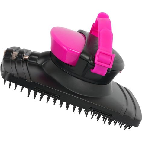 Brosse pour Chevaux Nettoyante et Massante en Plastique Trous D’évacuation, Taille Standard, Outil de Soin pour Chevaux, Adaptée Toilettage et Bain Équin (1/5)
