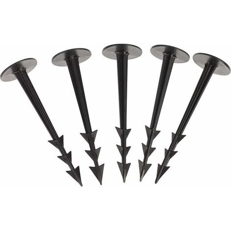 Lot de 100 piquets de Fixation pour Jardin pour la Fixation des Tissus Anti Mauvaises Herbes (1/4)