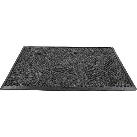 Tapis d'entrée  antidérapant absorbant SATURNE 90x150cm Anthracite (1/4)