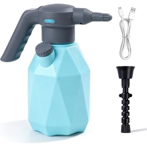 Pulverisateur Electrique, 2L USB Rechargeable Pulvérisateur à Batterie Grande Capacité avec Buse Réglable Pulverisateur de Jardin pour Plantes Jardin Balcon Nettoyage et Usage Quotidien (1/5)