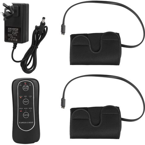 Enveloppe chauffante pour jambes et pieds, appareil de massage compressif réglable (100-240V, prise UK) (1/5)