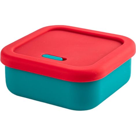 Récipients de conservation des aliments en silicone – Anti-fuite avec couvercle Boîtes de rangement pour congélateur, boîte à collation, pour lave-vaisselle, micro-ondes, réfrigérateur, préparation d (1/5)