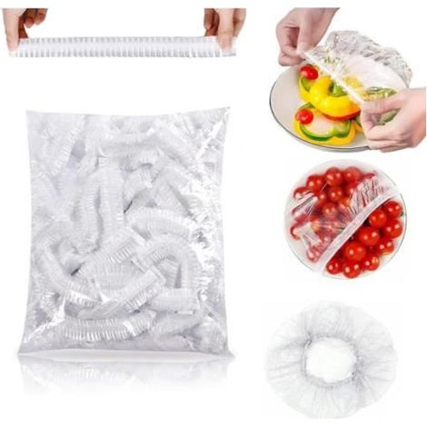 Sacs de Conservation - Non spécifié - 300 Pièces - Élastiques - PE de qualité alimentaire - Transparent (1/4)