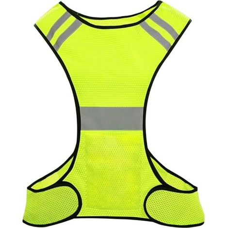 Gilet De Sécurité Veste Réfléchissant Gilet de course Haute Visibilité Pour Vélo Moto Marche Course Jogging.