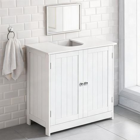 Meuble de salle de bain alb en MDF 60 x 30 x 60 cm (1/5)